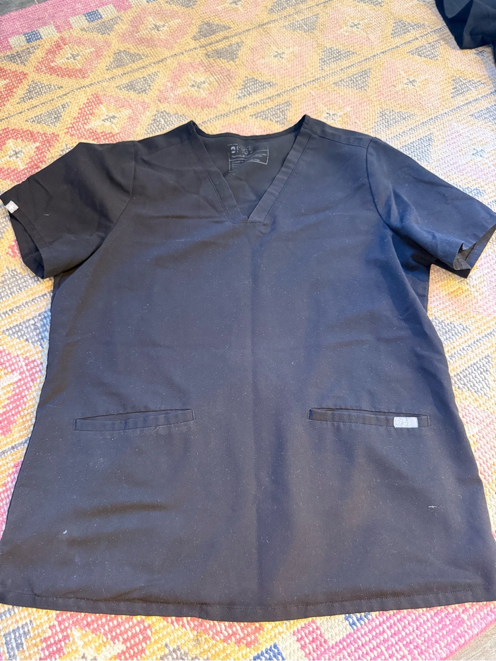 Casma scrub top Figs Large - Picture 2 of 2